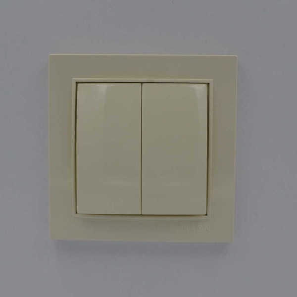 Выключатель Nilson Thor кремовый 2кл ( 27121003 ) - фото №1