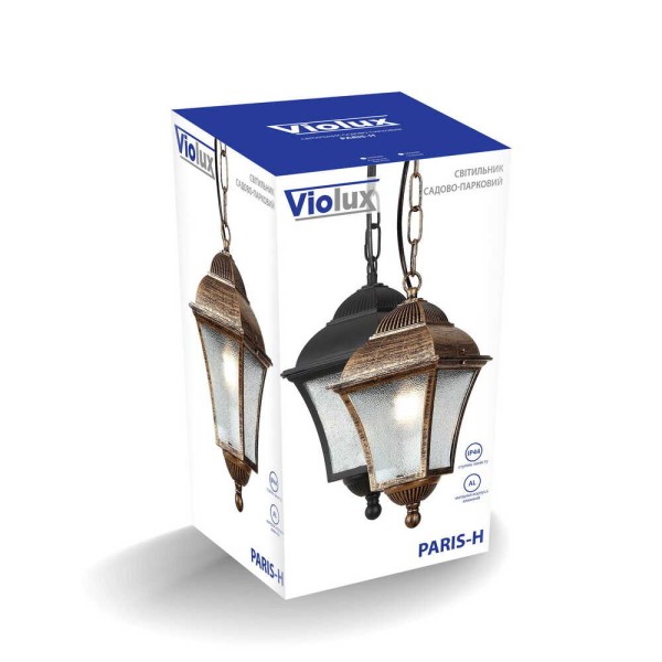 Светильник садово-парковый Violux Paris-H античная бронза 60W Е27 IP44 ( 500080 ) - фото №3