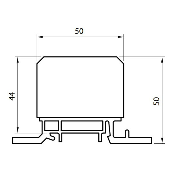 Распределительный блок ETI 001102411 EDBM-1/PE (160А 1x4-50; 3x2.5-25; 4x2.5-16) - фото №4