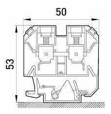 Наборная клеммная колодка E.Next e.tc.din.pro.16 на DIN-рейке (p049005) - фото №2
