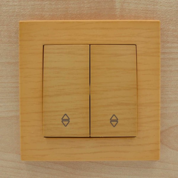 Выключатель ELBI ZENA Woodline клен 2кл проходной без рамки ( 609-012700-211 ) - фото №5