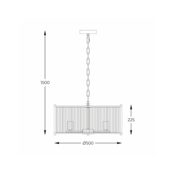 Люстра Zuma Line 2200131P-L Marmo E27 3x40W IP20 Хром - фото №1
