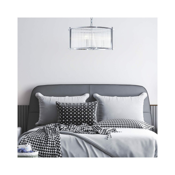 Люстра Zuma Line 2200131P-L Marmo E27 3x40W IP20 Хром - фото №2