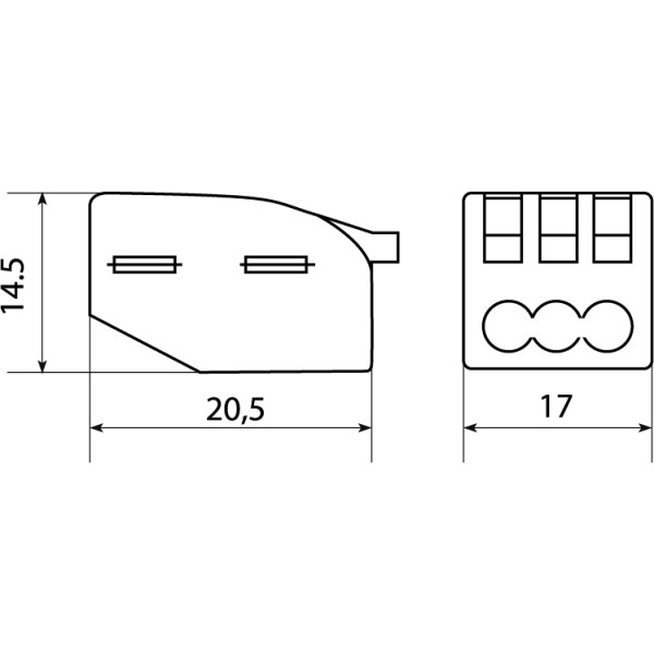 Клемма Аско-Укрем АСС-103 (A0130010054) - фото №3