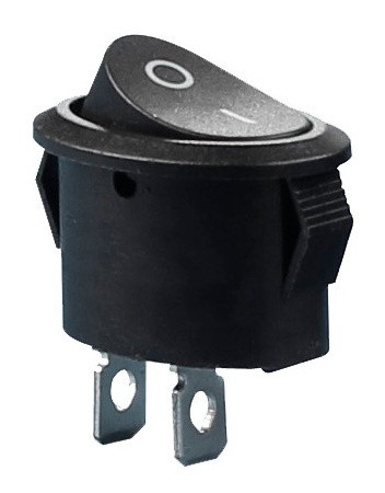 Перемикач TNSy KCD1-9-101 B/B овальний чорний (TNSy5500758)