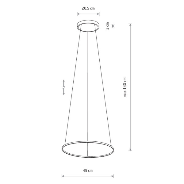 Люстра Nowodvorski 10863 Circolo LED S 1x18W 4000K 600Lm IP20 черная - фото №2