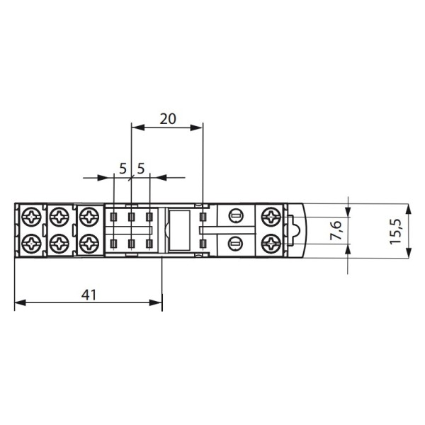 Цоколь ETI 002473035 MERB тип T (для MER2) - фото №4