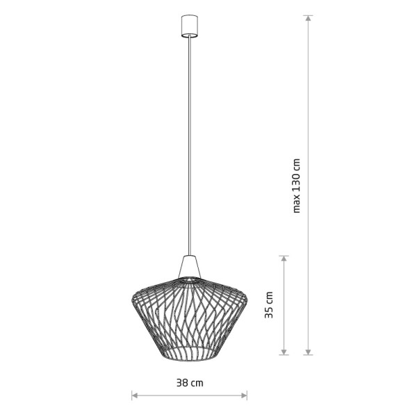 Подвесной светильник, люстра Nowodvorski 8858 Wave S E27 1x25W IP20 черный - фото №3