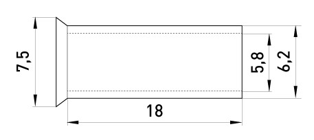 Неизолированный наконечник E.Next e.terminal.stand.en.16.18 16 кв.мм (s4038015) - фото №1