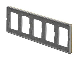 П'ятипостова рамка Schneider Electric Sedna Elements Sedna Elements матове золото SDD371805 - фото №2