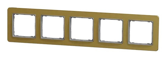 П'ятипостова рамка Schneider Electric Sedna Elements Sedna Elements матове золото SDD371805 - фото №4