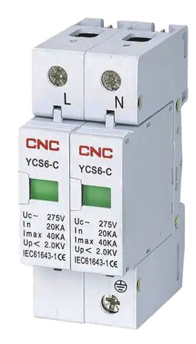 Ограничитель импульсного перенапряжения CNC YCS6-С 2Р 1P+N 385В (Б00032570)