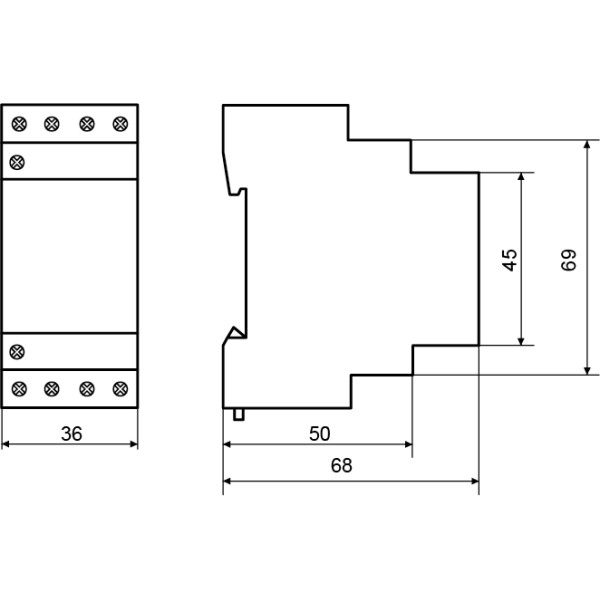 Модульный контактор Аско-Укрем MK-N 4P 20A 2NO+2NC (A0040030029) - фото №4
