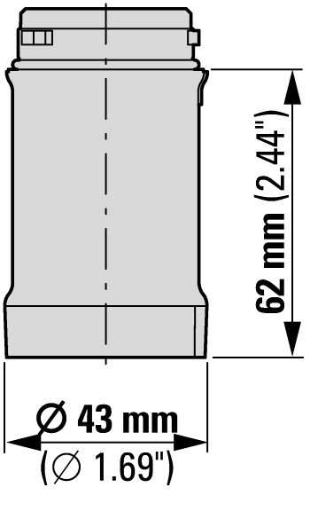 Білий проблисковий модуль сигнальної колони Eaton SL4-BL24-W 24В Ø40мм - фото №1