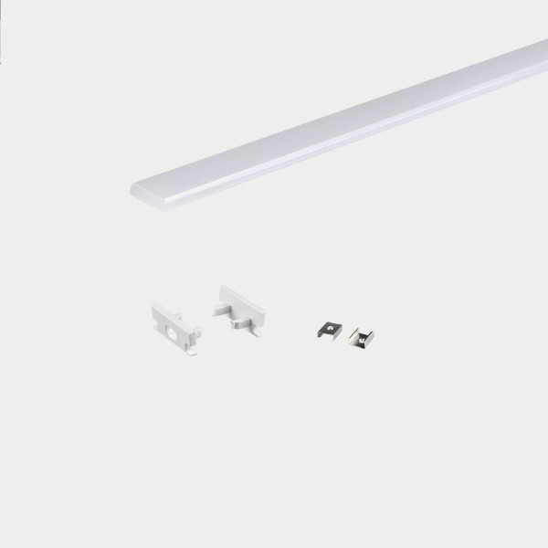 LED-профиль MLG напольный LP19081 с рассеивателем, 2 метра - фото №1