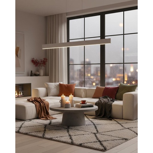 Підвісний світильник, люстра Goldlux 333827 Bernadetta LED 1x20W 4000K 2500Lm IP20 білий - фото №1