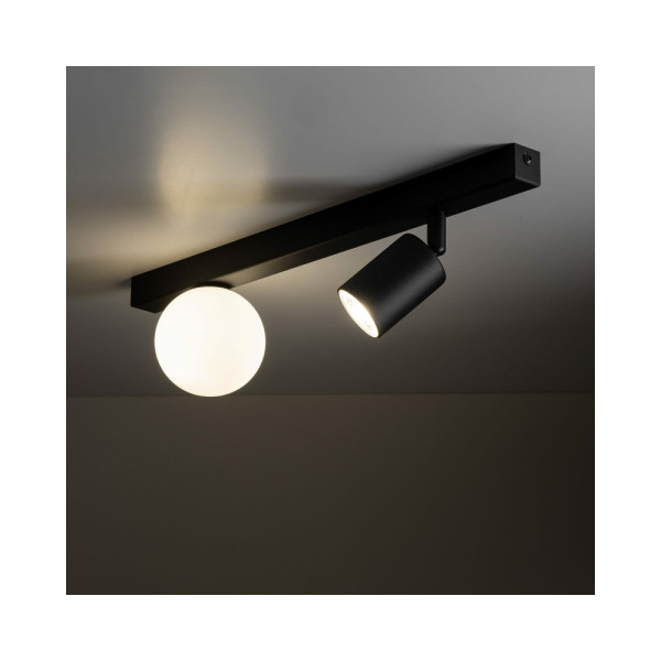 Світильник поворотний, спот TK Lighting 10000 Vox GU10+G9 2x10+6W IP20 Bk - фото №1