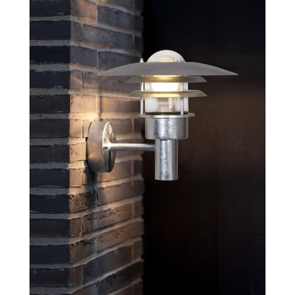 Вуличний світильник Nordlux 71411031 Lonstrup E27 1x60W IP44 сріблястий - фото №1