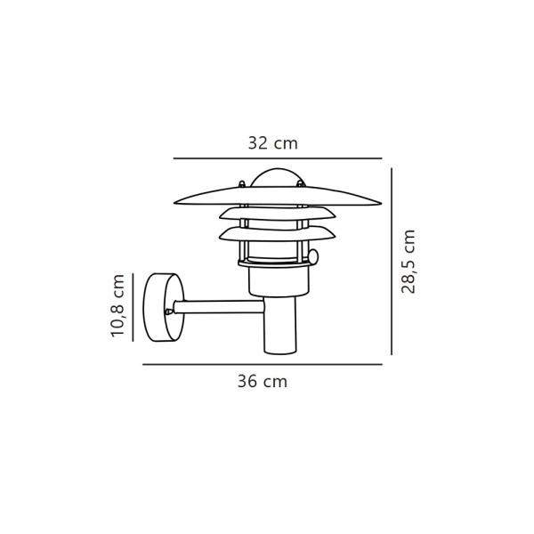Вуличний світильник Nordlux 71411031 Lonstrup E27 1x60W IP44 сріблястий - фото №2