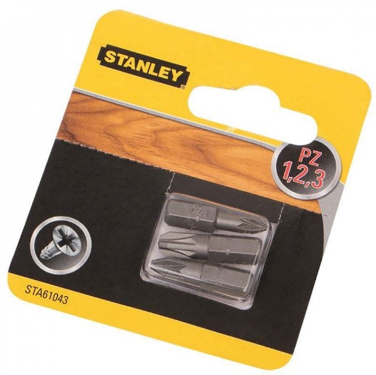 Набор односторонних бит Stanley STA61043 в блистере (3шт)