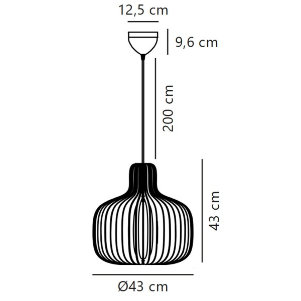 Подвесной светильник, люстра Nordlux 2512053003 Hazo E27 1x60W IP20 черный - фото №3
