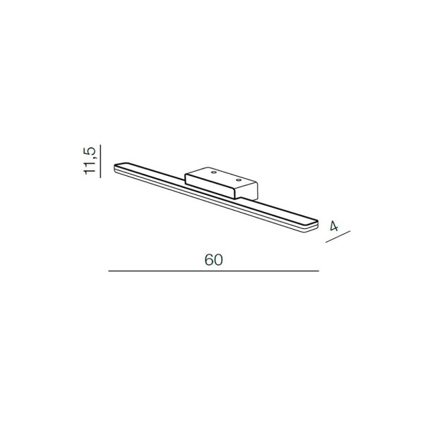 Світильник підсвітка для дзеркала Azzardo AZ5693 Epsilon LED 1x18W 4000K 1841Lm IP44 - фото №2
