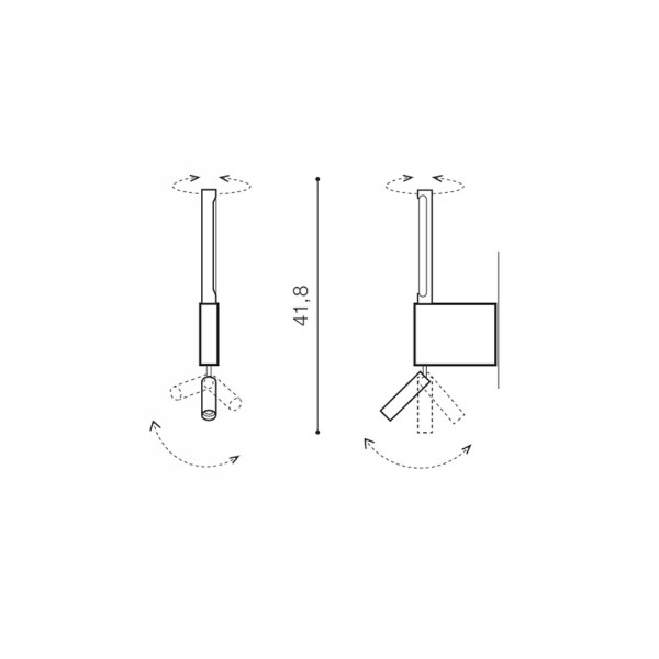 Бра, настінний світильник Azzardo AZ5966 Olimpia LED 2x5W+3W 3000K 240Lm IP20 білий - фото №4