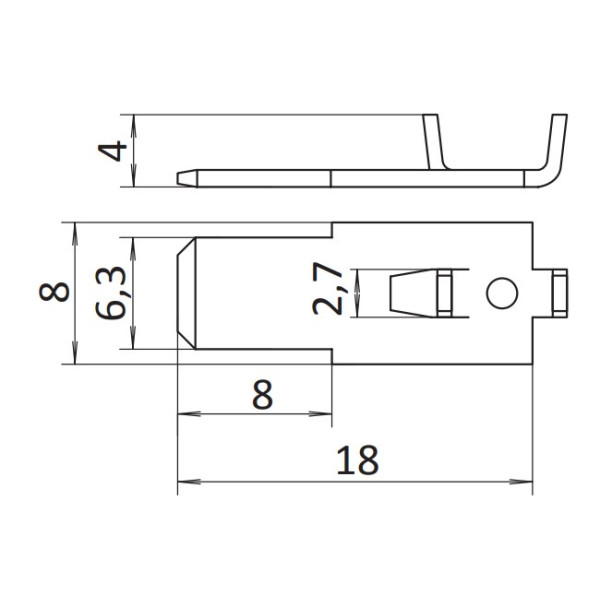 Порожні контактні наконечники SEZ 7202-01/2,7/10 - фото №1