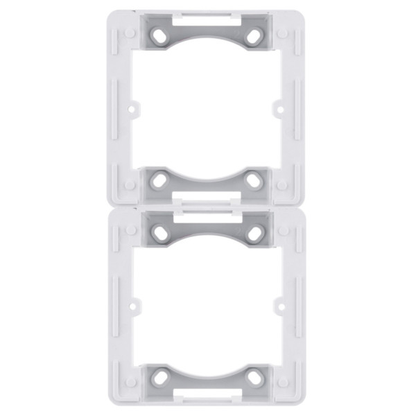 Адаптер Hager WL5820 Lumina-Intense 2Х з/в (білий)