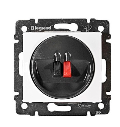 Механизм розетки для динамиков Legrand Valena белый