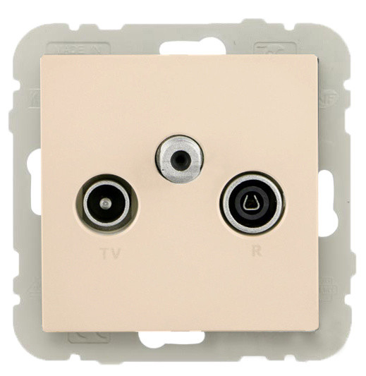 Телевизионная конечная розетка Logus 21543 TPE R TV-SAT (жемчуг)