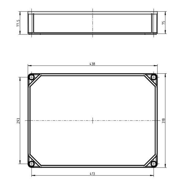 Углубляющая рамка комби бокса Spelsberg GAR 3 (320х440х75мм) - фото №1