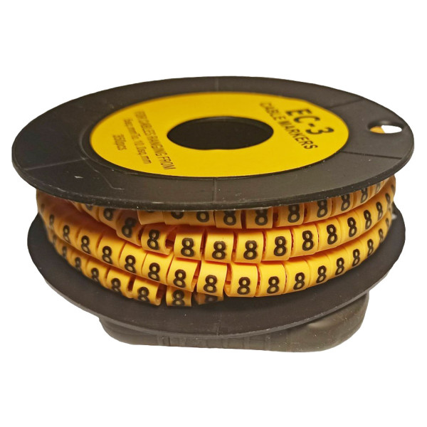 Маркер TNSy МК3 6-10мм² символ «8» 180шт (TNSy5502480)