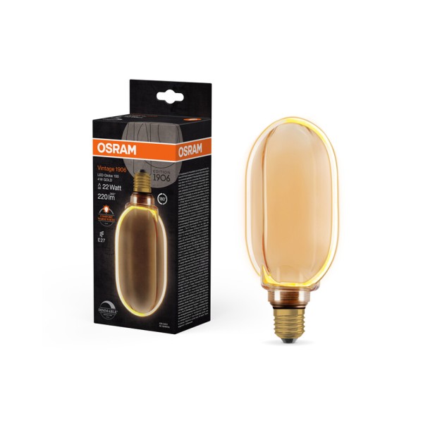Світлодіодна лампочка Osram 4058075846005 Vintage LED E27 DIM 1x4W 1800K 220Lm IP20 - фото №3