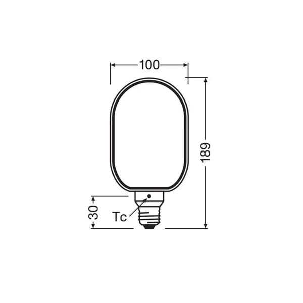 Світлодіодна лампочка Osram 4058075846005 Vintage LED E27 DIM 1x4W 1800K 220Lm IP20 - фото №4
