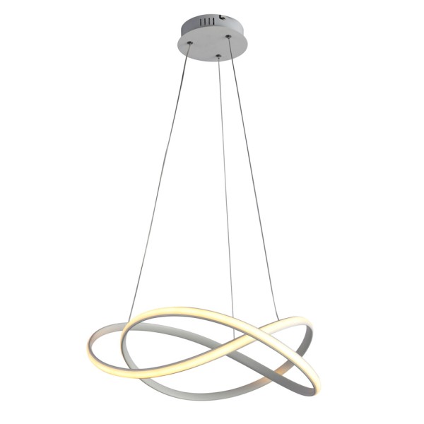 Підвісний світильник, люстра Italux PND-23917-WH Rumio LED 1x40W 3000K/4000K/6000K 3400Lm IP20 білий