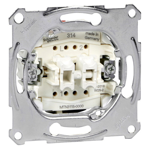 Механизм выключателя 2-клавишного Merten, MTN3115-0000