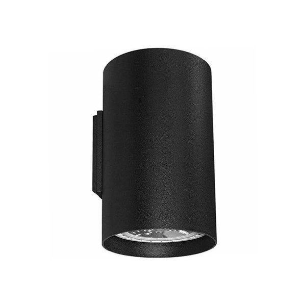Бра, настінний світильник Nowodvorski 9320 Tube GU10, ES111 2x15W IP20 чорний