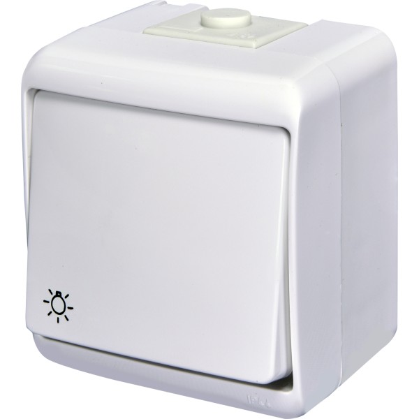 Кнопка свет Eti Hermetics VHE-5 IP54 белая (4668004)