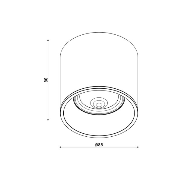 Точковий світильник Kloodi KD-EYE85 10W 3K BK LED 800Lm IP20 чорний - фото №3