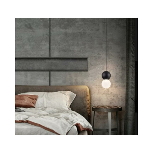 Підвісний світильник, люстра Kloodi DECO_PE-SONYA80 3W 3K BK SONYA80 LED 1x3W 3000К 120Lm IP20 чорний - фото №1