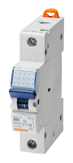 Автоматический выключатель GEWISS 1P B 50А 6кА (GW92212)
