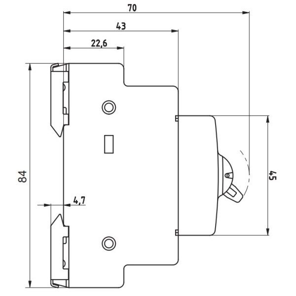 Вимикач ETI 760122105 SG 225 2p 25A (1-0) - фото №3