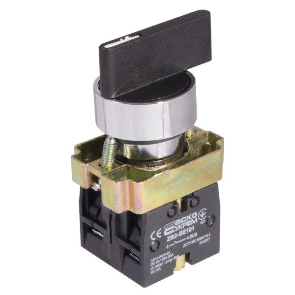 Перемикач Аско-Укрем XB2-BJ53 (I-0-II) із самоповерненням (A0140010046) - фото №1