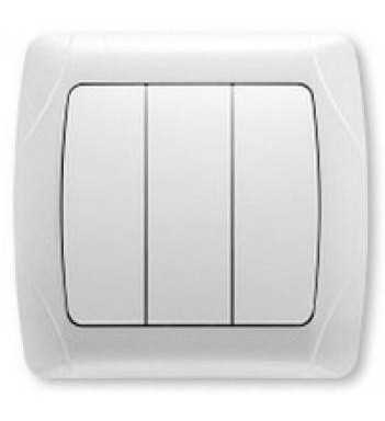 Вимикач 3-клавішний білий Carmen VIKO (арт. 90561068)