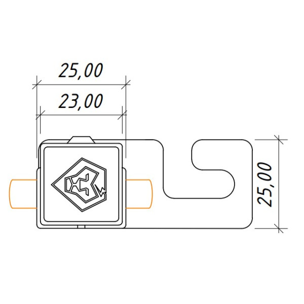 Гаковий тримач Leo Lightman з тримачем Clip Ni/Pa (303013) - фото №1