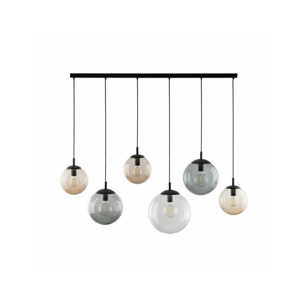 Подвесной светильник, люстра TK Lighting 4797 Esme E27 6x15W IP20 Черный - фото №1