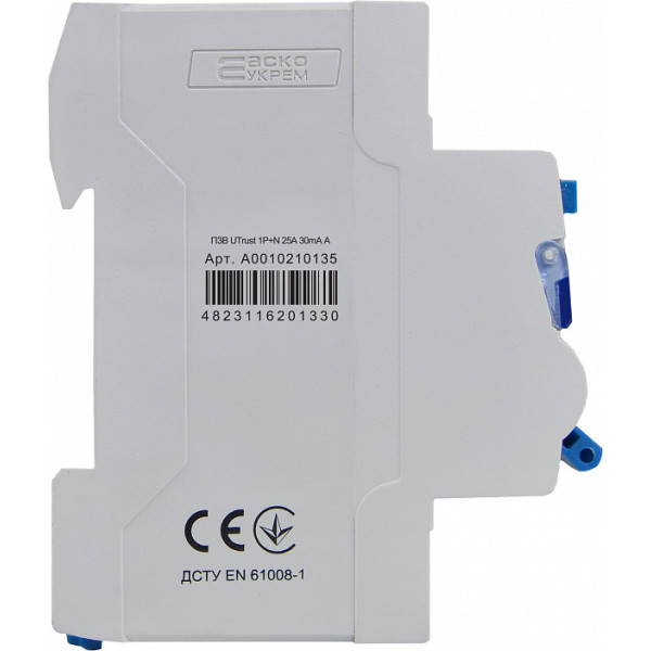 ПВЗ Аско-Укрем UTrust 1P+N 25А 30мА А (A0010210135) - фото №3