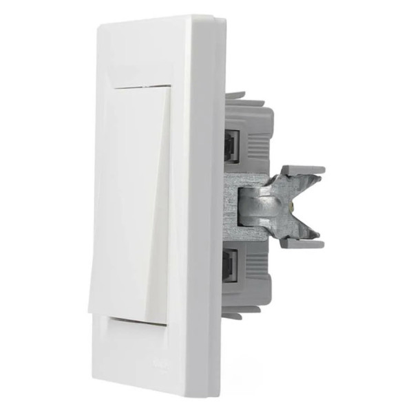 Вимикач 1-кл. білий Asfora, EPH0100121 - фото №1