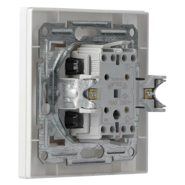 Вимикач 1-кл. білий Asfora, EPH0100121 - фото №2